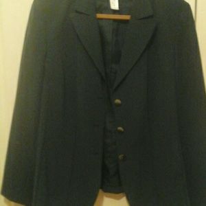 Jones New York Jacket, green, 18W